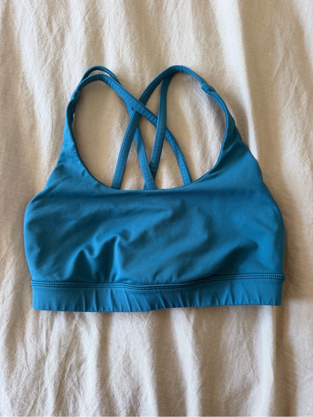 lululemon athletica Teal Crisscross Strappy Sports Bra